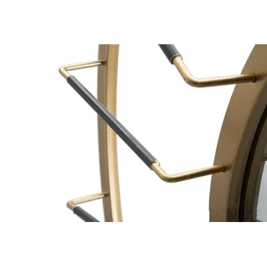 Lustro ścienne GLAM DARK Ø 81x6,5 cm (wymiar lustra Ø 41,5 cm)